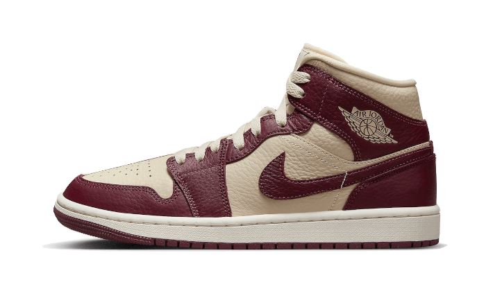 Air Jordan 1 Mid Split Beach Cherrywood Red – limitierter Sneaker bei Shade Studios