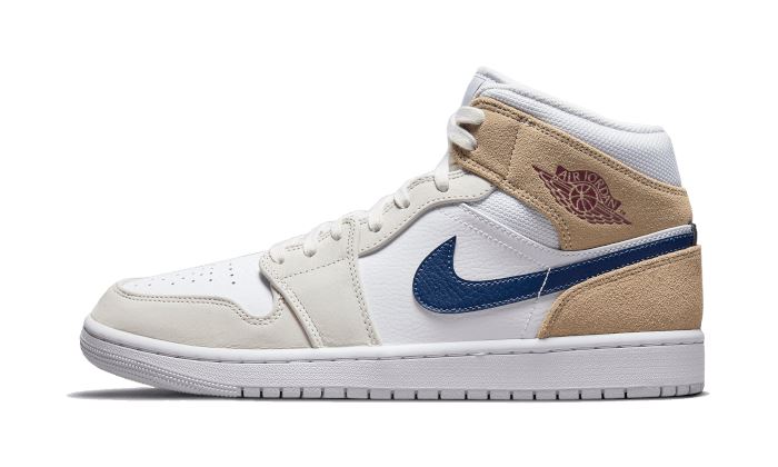 Air Jordan 1 Mid Tan Suede Navy – limitierter Sneaker bei Shade Studios