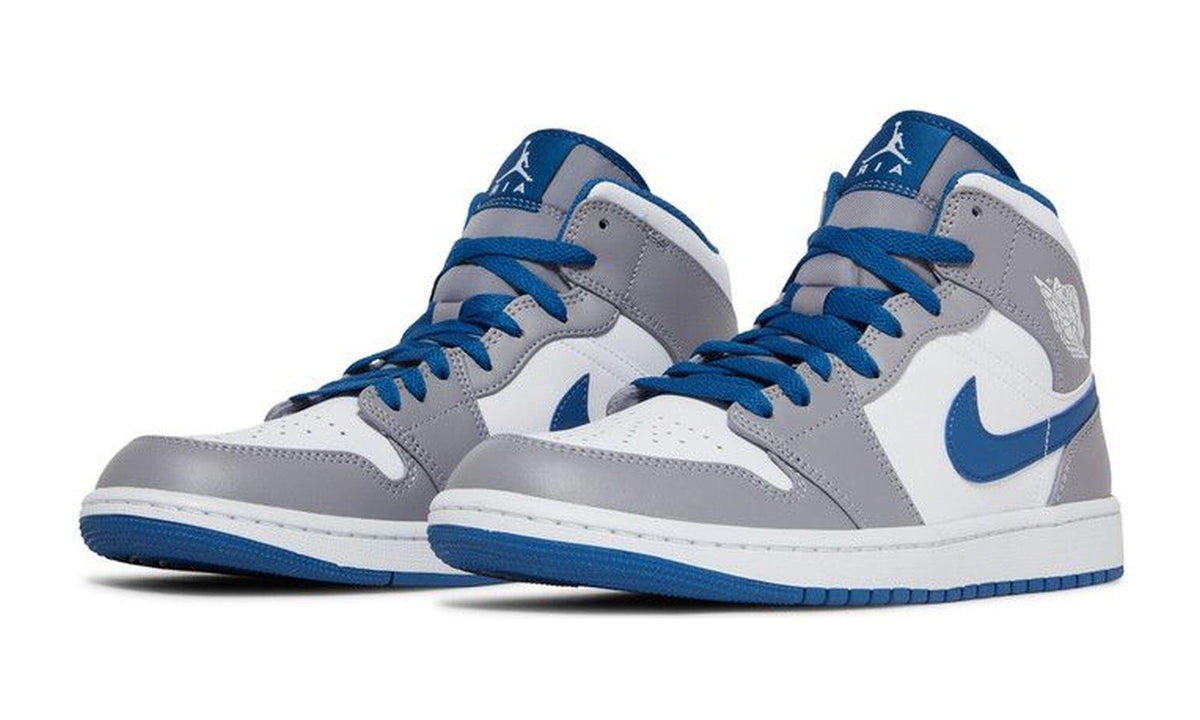 Air Jordan 1 Mid Cement True Blue