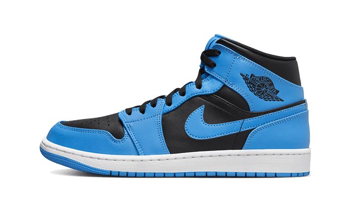 Air Jordan 1 Mid University Blue Black – limitierter Sneaker bei Shade Studios
