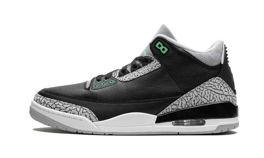 Air Jordan 3 Retro Green Glow – limitierter Sneaker bei Shade Studios