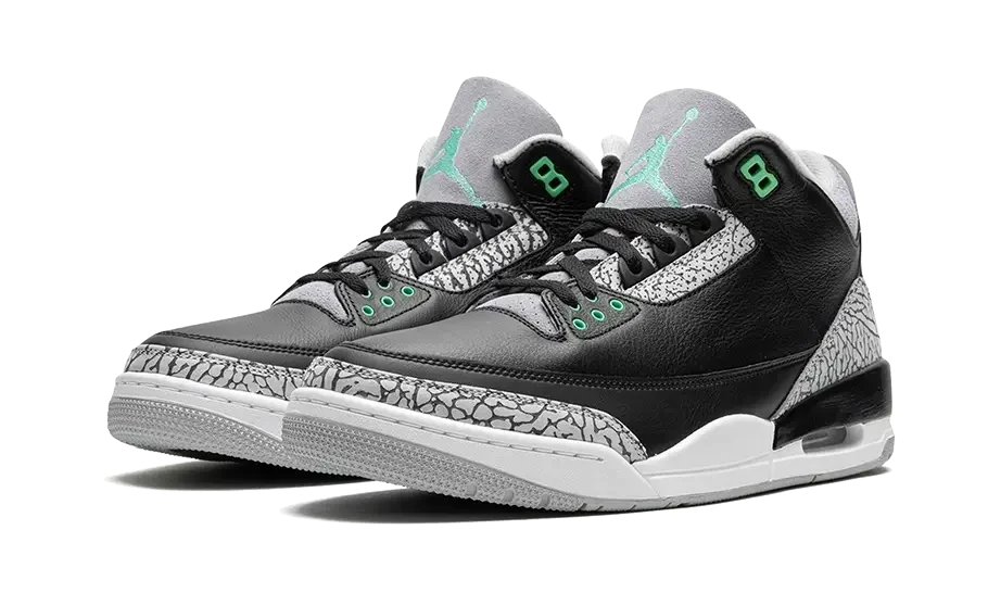 Air Jordan 3 Retro Green Glow – limitierter Sneaker bei Shade Studios