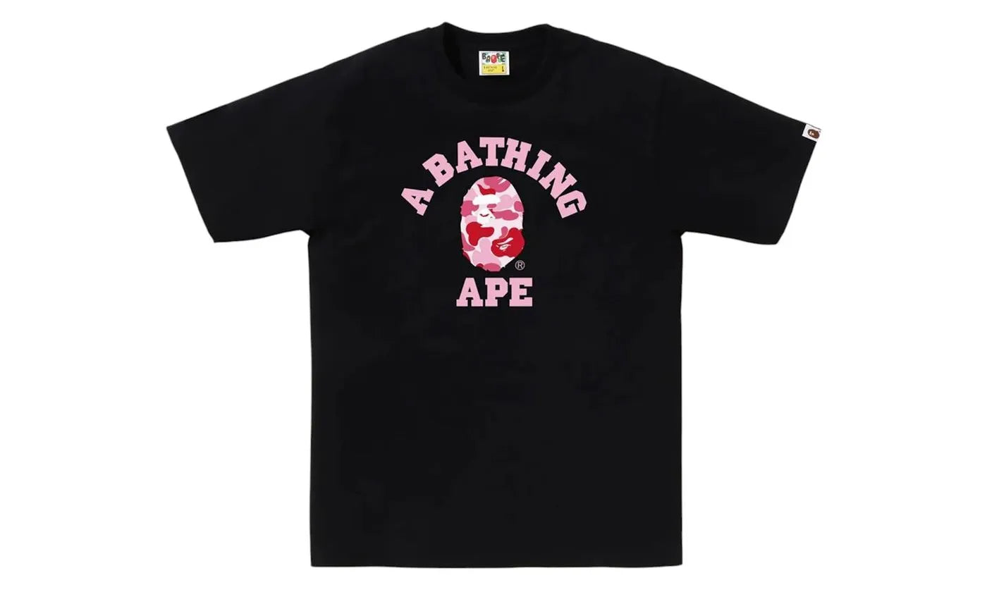 BAPE ABC Camo College Tee (SS25) Black/Pink - 1L30-110-005