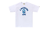 BAPE ABC Camo College Tee White/Blue