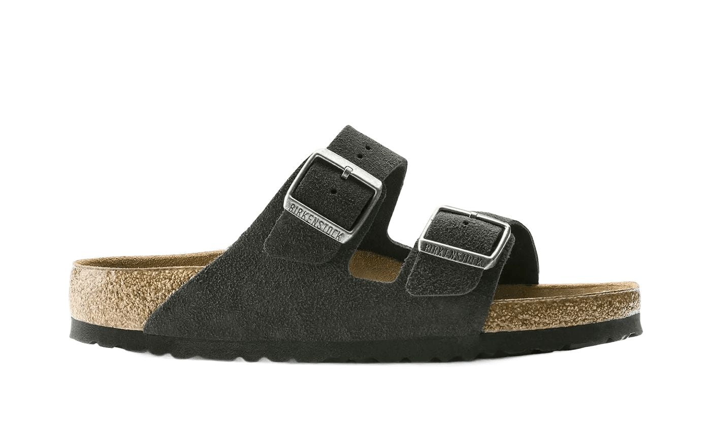 Birkenstock Arizona Suede Leather Soft Footbed Velvet Grey