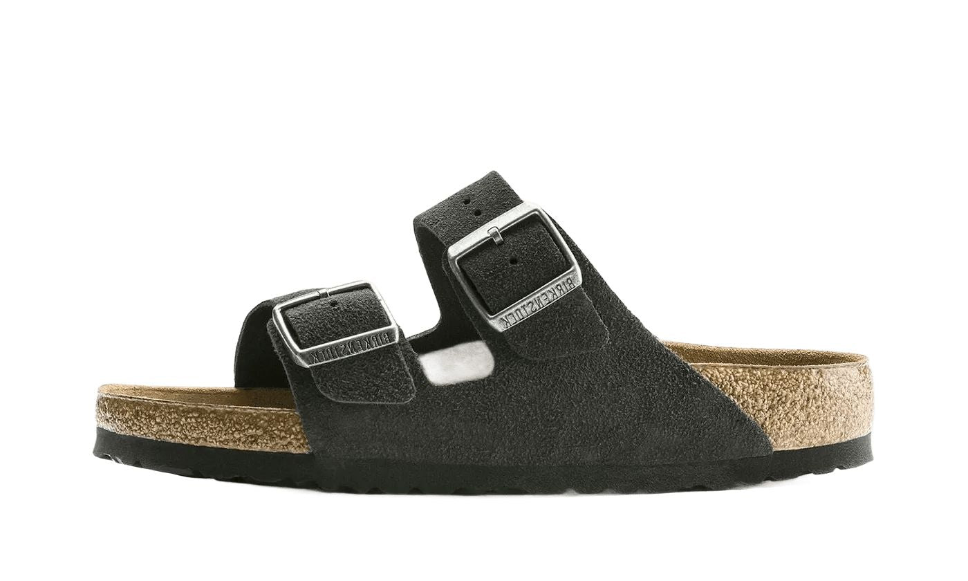 Birkenstock Arizona Suede Leather Soft Footbed Velvet Grey
