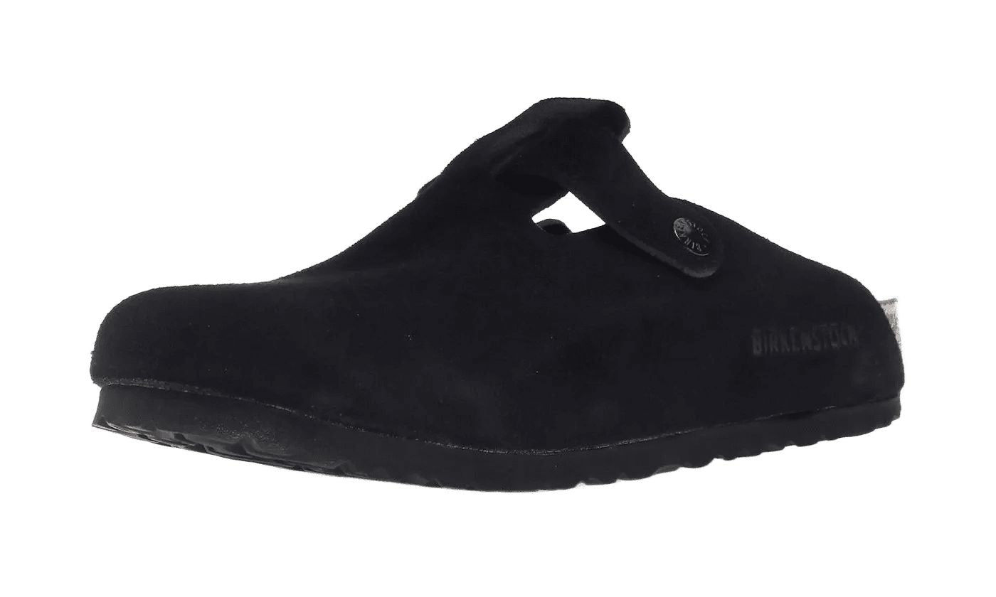 Birkenstock Boston Soft Footbed Suede Black