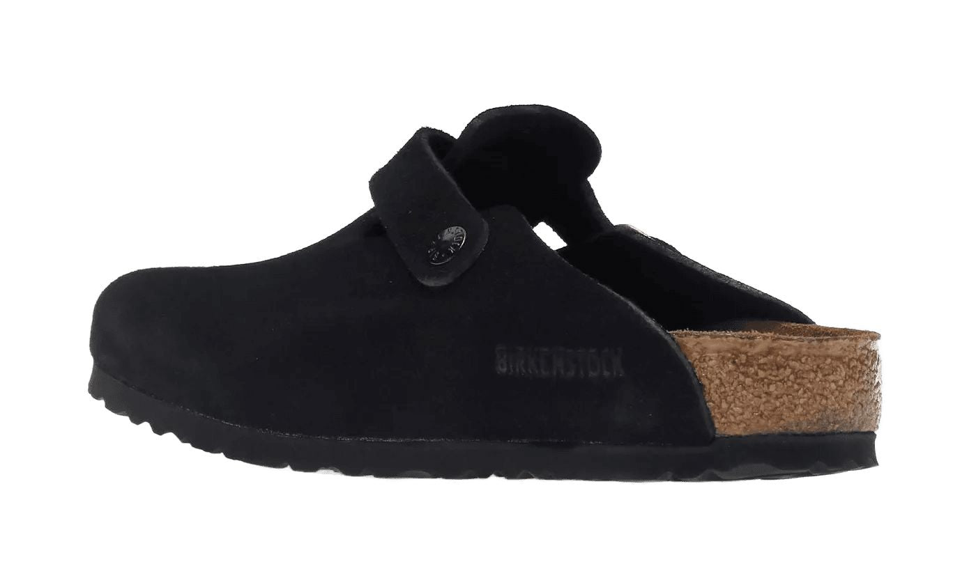 Birkenstock Boston Soft Footbed Suede Black