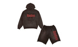 Cactus Jack by Travis Scott x Sp5der Days Before Rodeo 'Brown' — Set (Hoodie & Shorts)