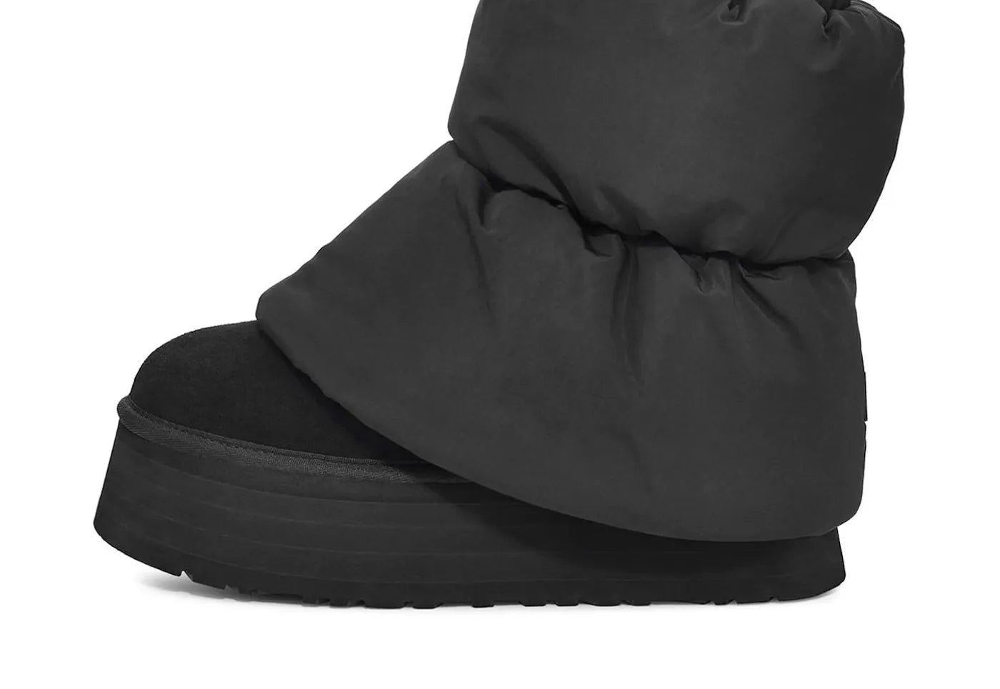 Classic Mini Dipper Puffer Boot Black