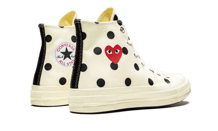 Converse Chuck Taylor All-Star 70s Hi Comme des Garçons PLAY Polka Dot White – limitierter Sneaker bei Shade Studios