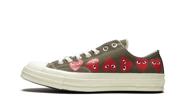 Converse Chuck Taylor All-Star 70s Ox Comme des Garçons PLAY Multi Heart Green – limitierter Sneaker bei Shade Studios