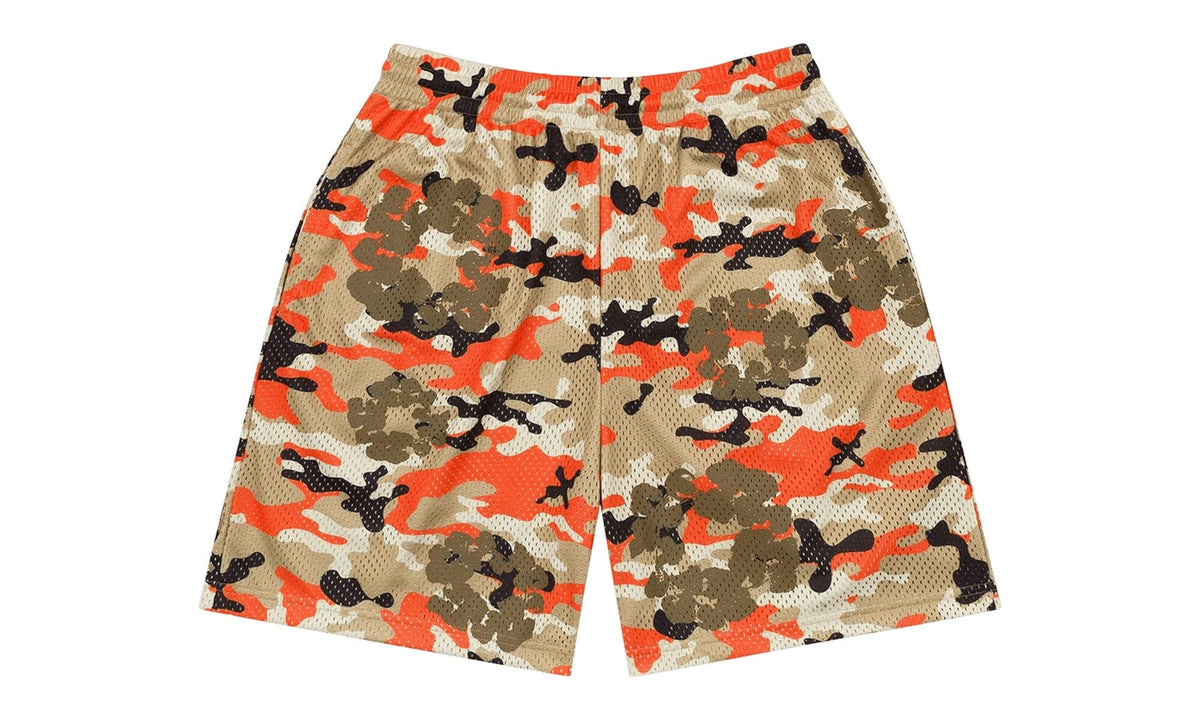 Denim Tears Camo Cotton Wreath Mesh Shorts Brown