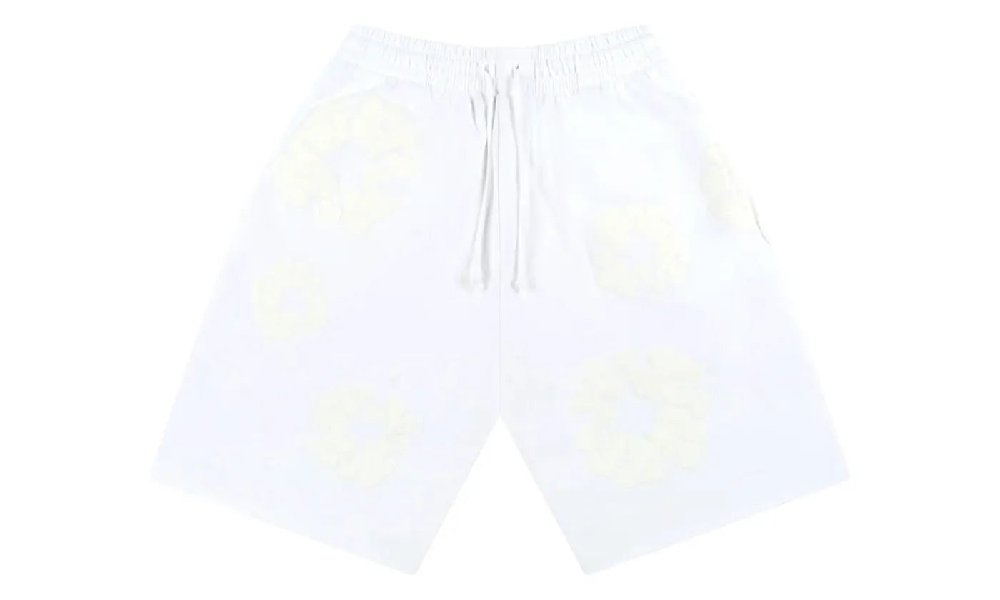 Denim Tears Mono Cotton Wreath Shorts White - DT-DTMCWS-WHITE1
