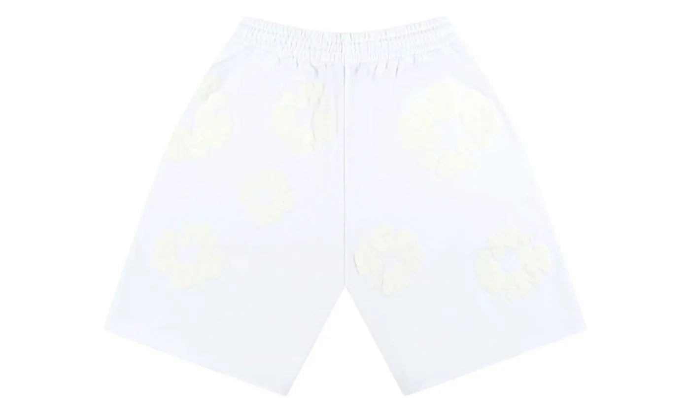 Denim Tears Mono Cotton Wreath Shorts White - DT-DTMCWS-WHITE1