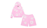 Denim Tears The Cotton Wreath Powder Pink — Set (Hoodie & Shorts)