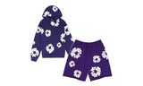 Denim Tears The Cotton Wreath Purple — Set (Hoodie & Shorts)