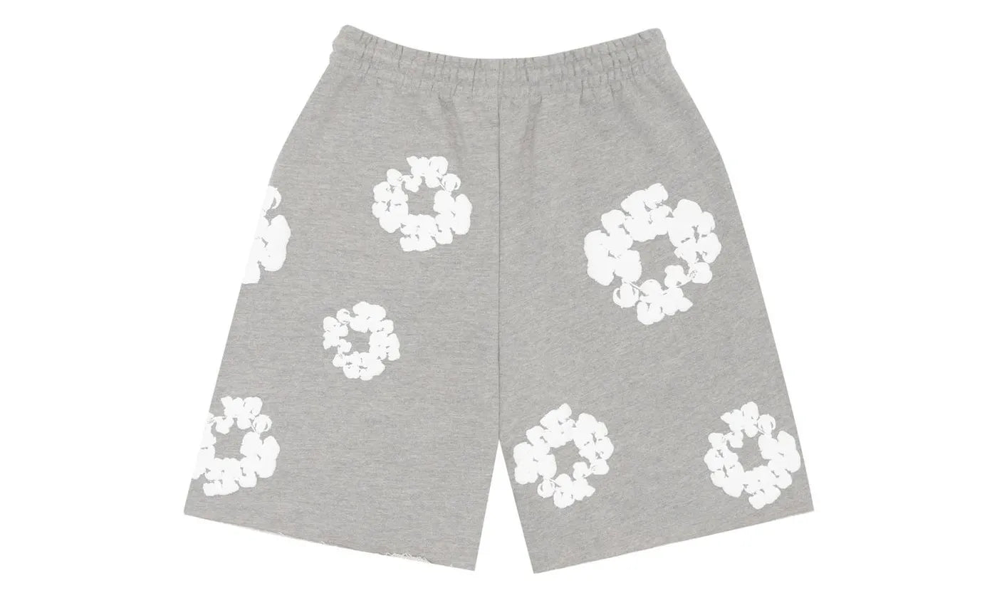 Denim Tears The Cotton Wreath Shorts Grey - DT-DTTCWS-GREY1
