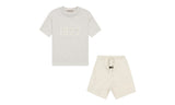 Fear of God Essentials 1977 Light Oatmeal — Set (T-Shirt & Shorts)