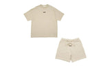 Fear of God Essentials Classic Heather Stone — Set (T-Shirt & Shorts)