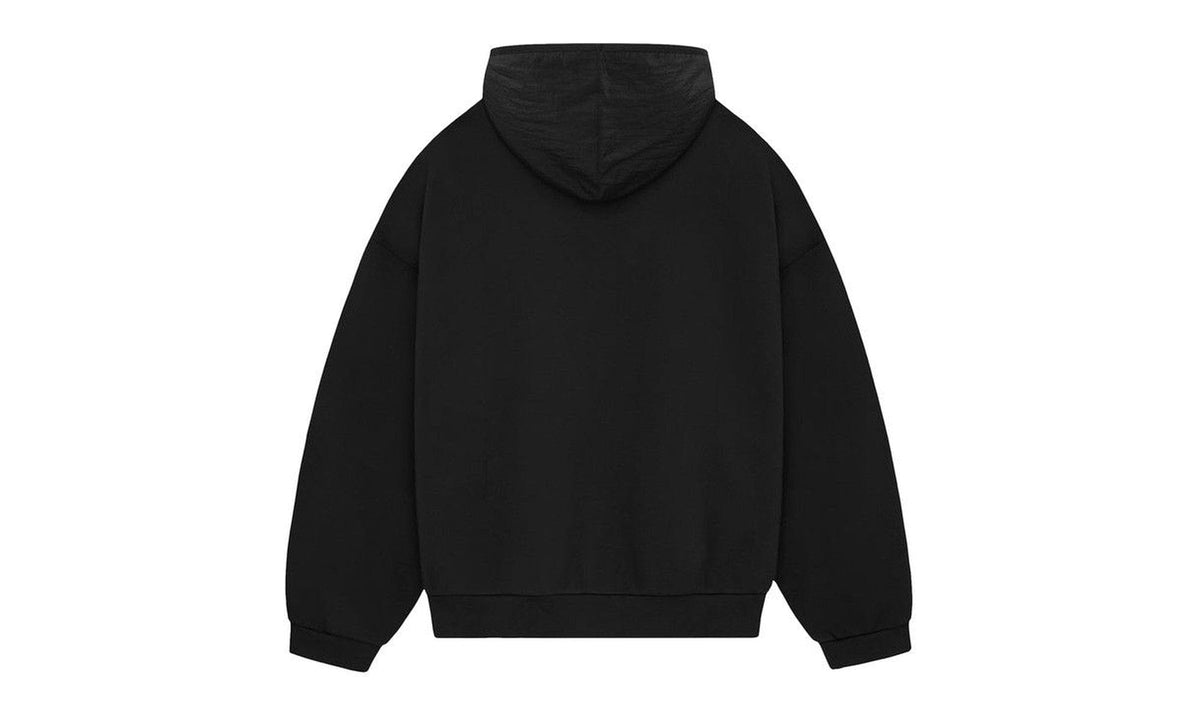 Fear of God Essentials Nylon Fleece Hoodie Jet Black/Jet Black