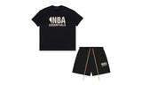 Fear of God Essentials x NBA Black/Black — Set (T-Shirt & Shorts)