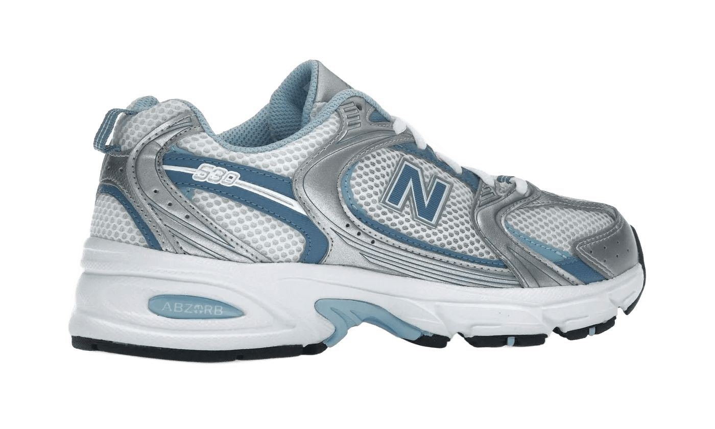 New Balance 530 Silver Metallic Heron Blue
