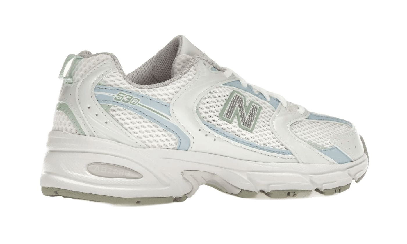 New Balance 530 White Light Chrome Blue Clay Ash