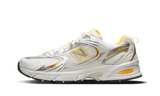 New Balance 530 White Vibrant Apricot Silver Metallic