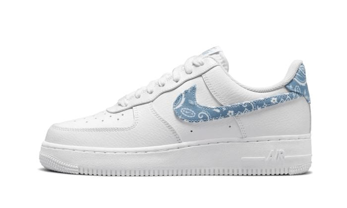Nike Air Force 1 Low '07 Essential White Worn Blue Paisley – limitierter Sneaker bei Shade Studios