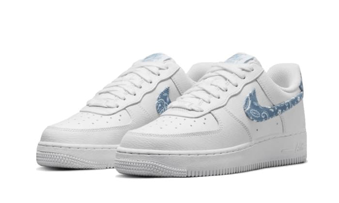 Nike Air Force 1 Low '07 Essential White Worn Blue Paisley – limitierter Sneaker bei Shade Studios