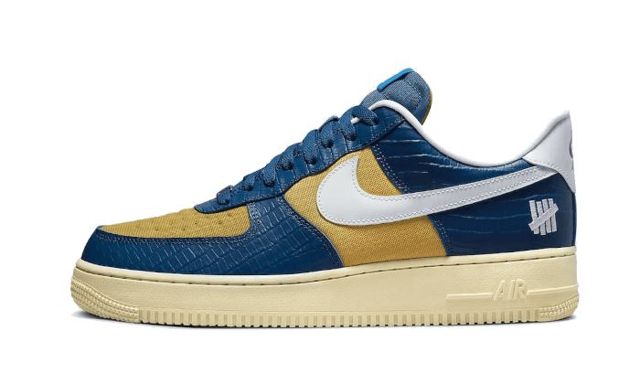 Nike Air Force 1 Low SP Undefeated 5 On It Blue Yellow Croc – limitierter Sneaker bei Shade Studios