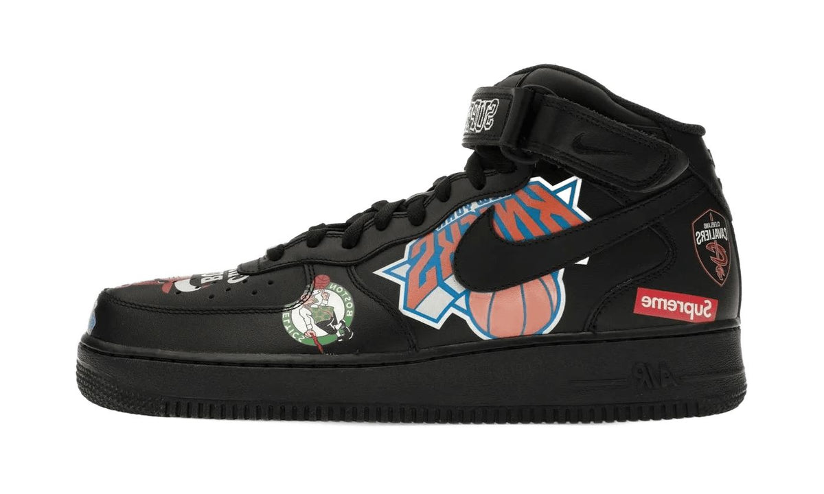 Nike Air Force 1 Mid Supreme NBA Black - AQ8017-001