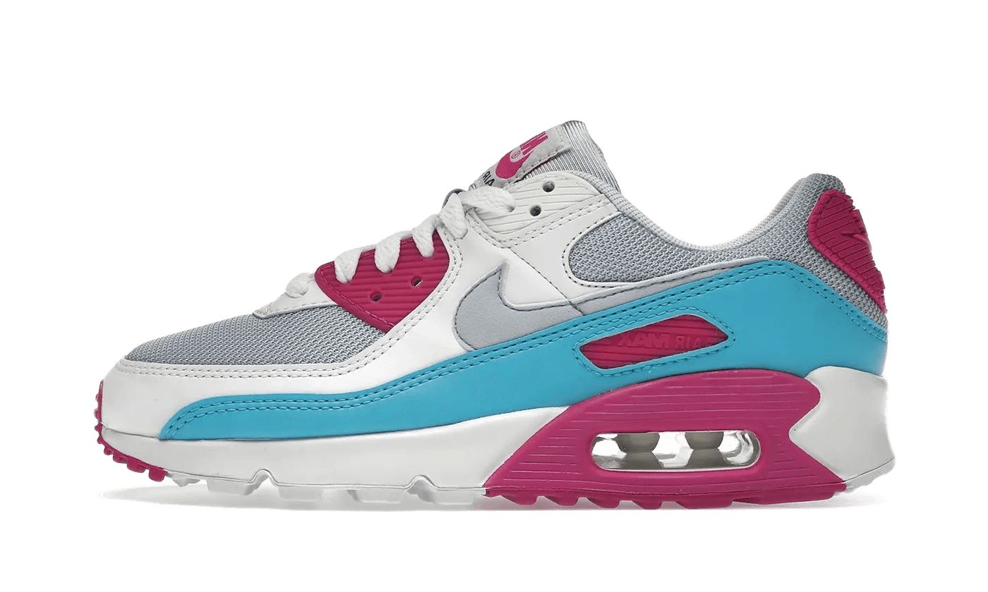 Nike Air Max 90 White Vivid Pink Light Blue Fury – limitierter Sneaker bei Shade Studios