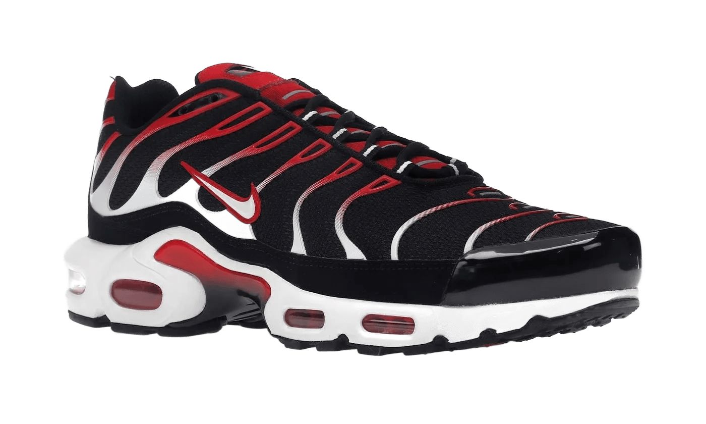 Nike Air Max Plus Black White University Red
