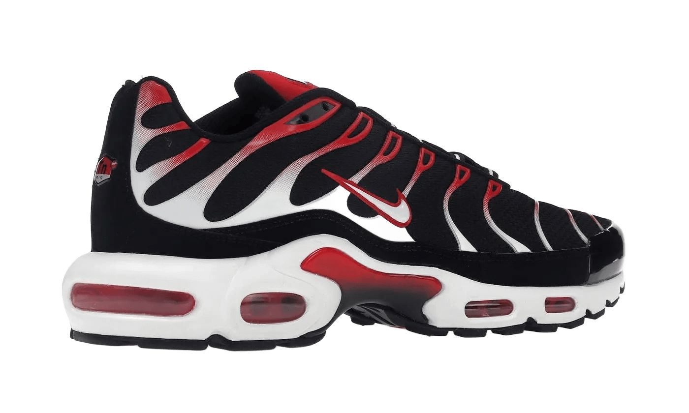 Nike Air Max Plus Black White University Red