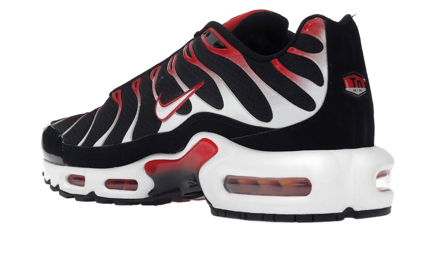 Nike Air Max Plus Black White University Red