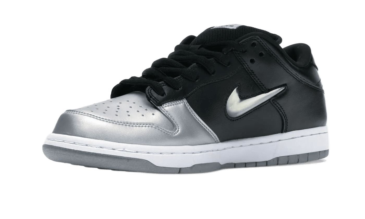 Nike SB Dunk Low Supreme Jewel Swoosh Silver