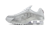 Nike Shox R4 White Metallic Silver