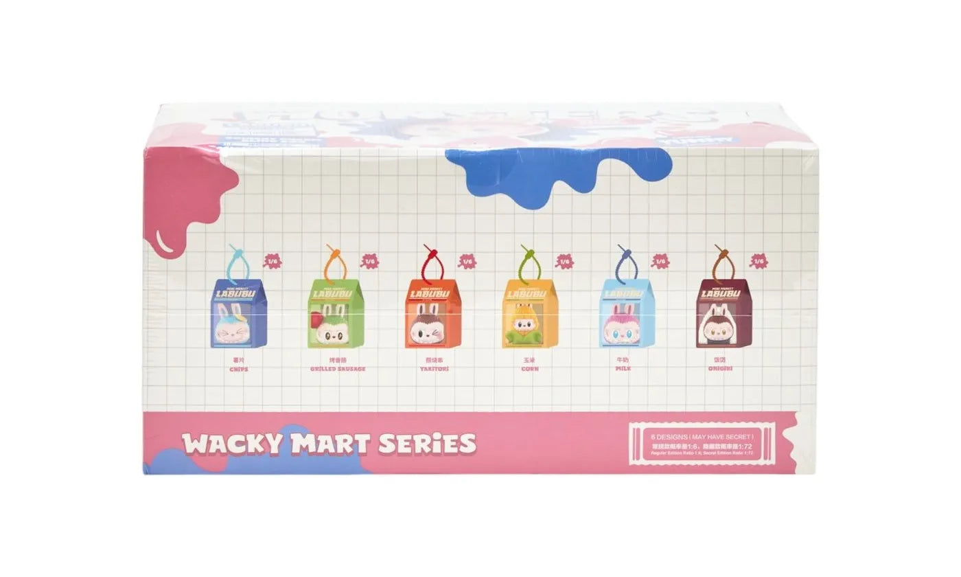 Pop Mart Labubu The Monsters Wacky Mart Series Squishy Charm Sealed Case (6 Blind Box) - PM-PMLTMW-MULTI