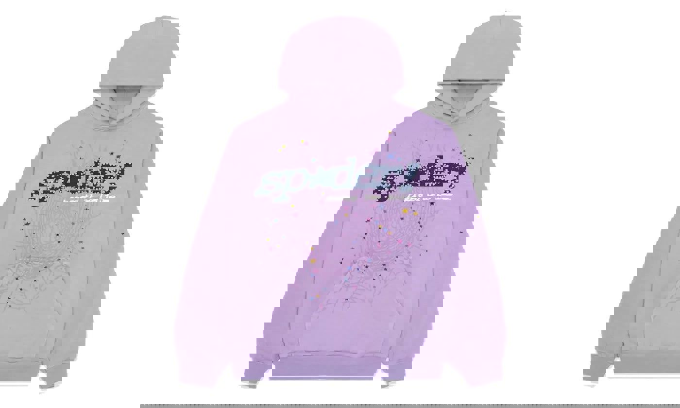 Sp5der Acai Hoodie Purple