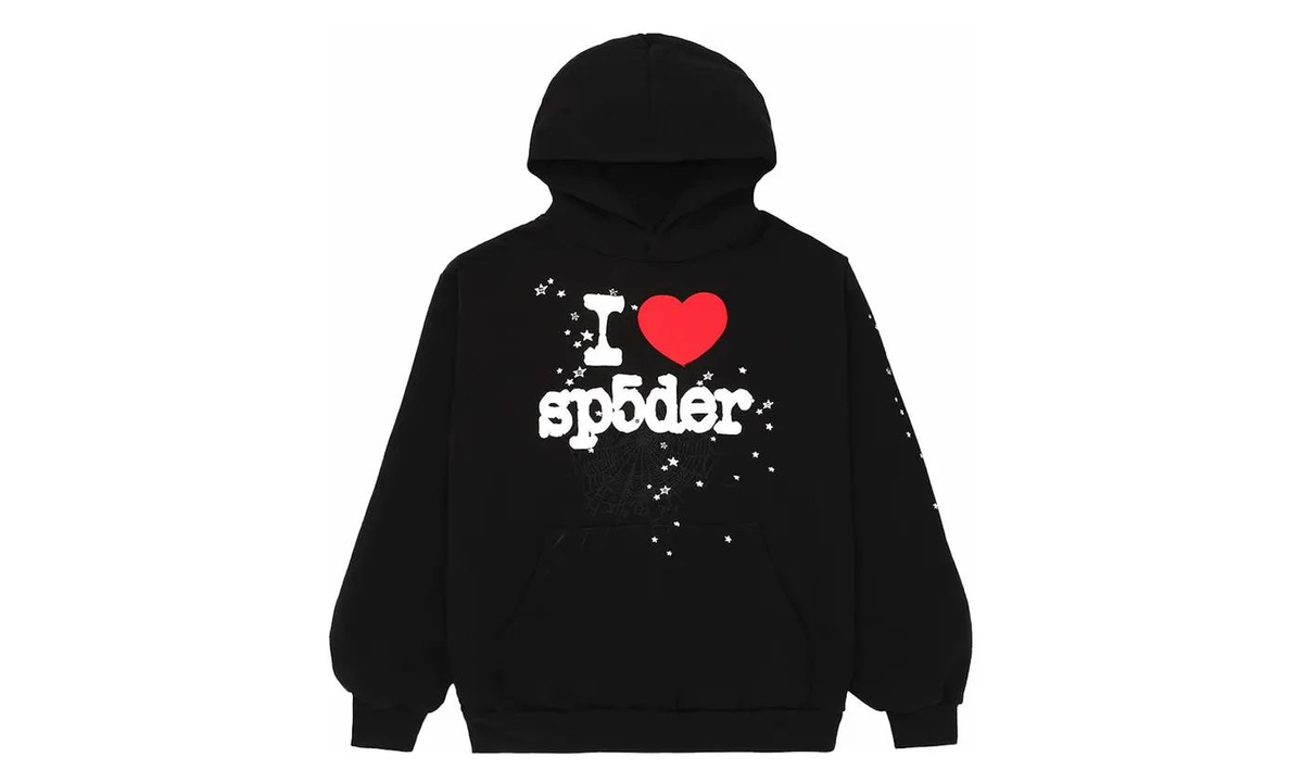 Sp5der I Heart SP5 パーカー S サイズ Sp 5 The Sp5der I Heart SP5 Hoodie Black (SP5-LOVEBLK-HD) - Shade