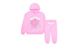 Sp5der OG Web Pink — Set (Hoodie & Sweatpants)