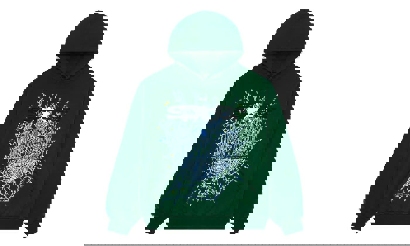 Sp5der Web Hoodie Hunter Green
