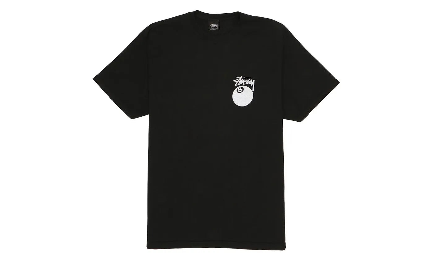 Stussy 8 Ball Pigment Dyed Tee Black - STUS-S8BPDT-BLACK