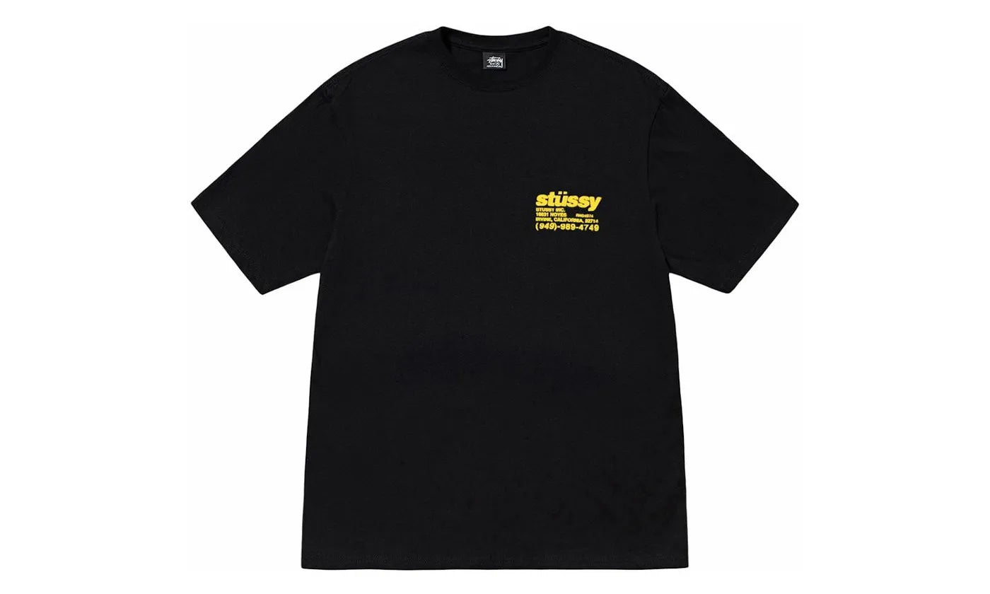 Stussy DNA Pigment Dyed Tee Black - 1905038-BLAC