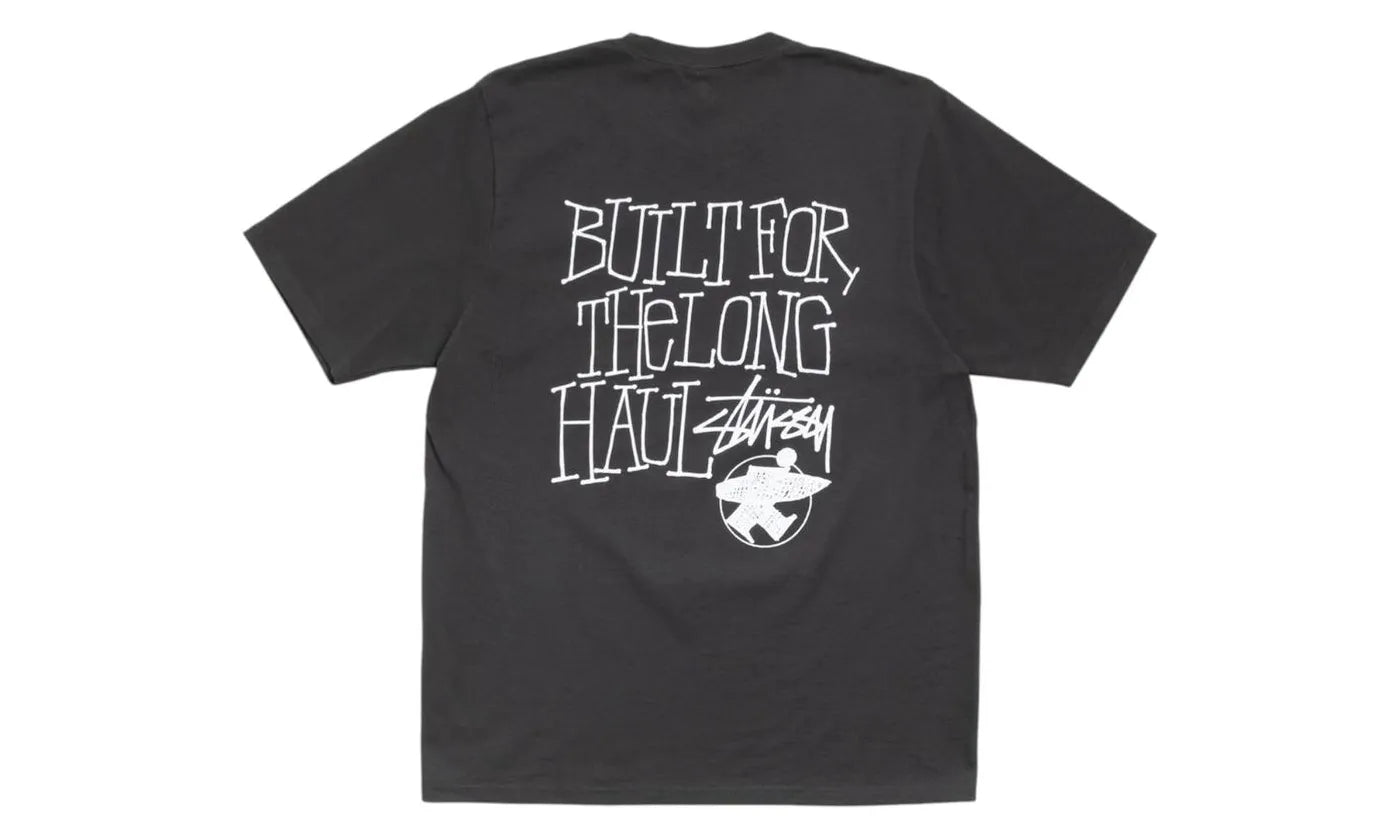 Stussy Long Haul Pigment Dyed Tee Faded Black - 1905179_FBLA