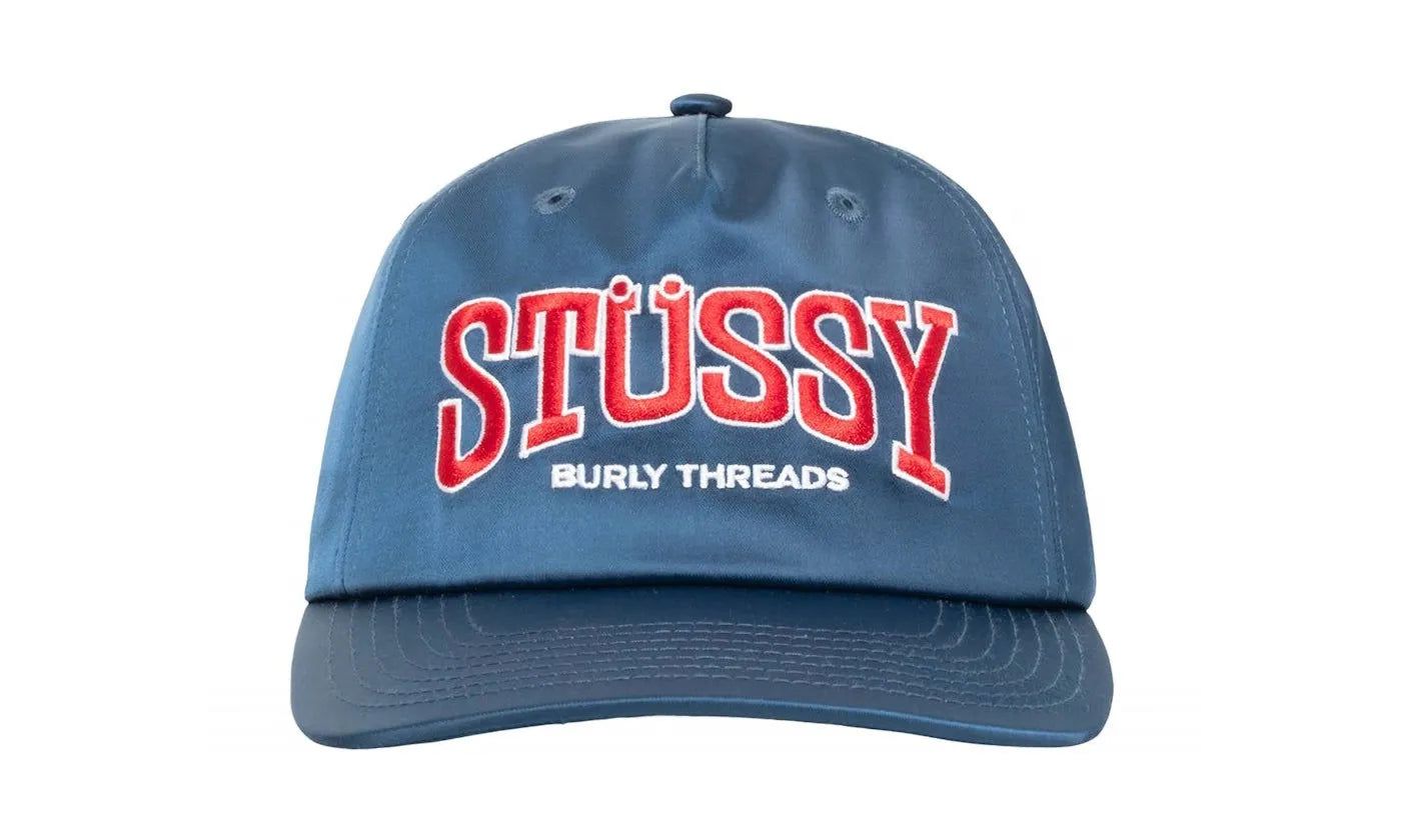 Stussy Mid Depth Burly Threads Snapback Navy - 1311161-NAVY