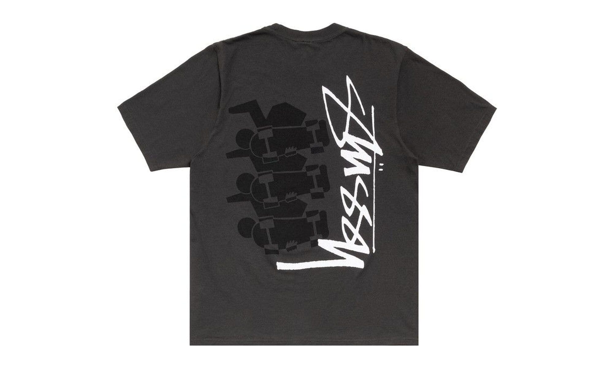 Stussy Stack Pigment Dyed Tee Faded Black