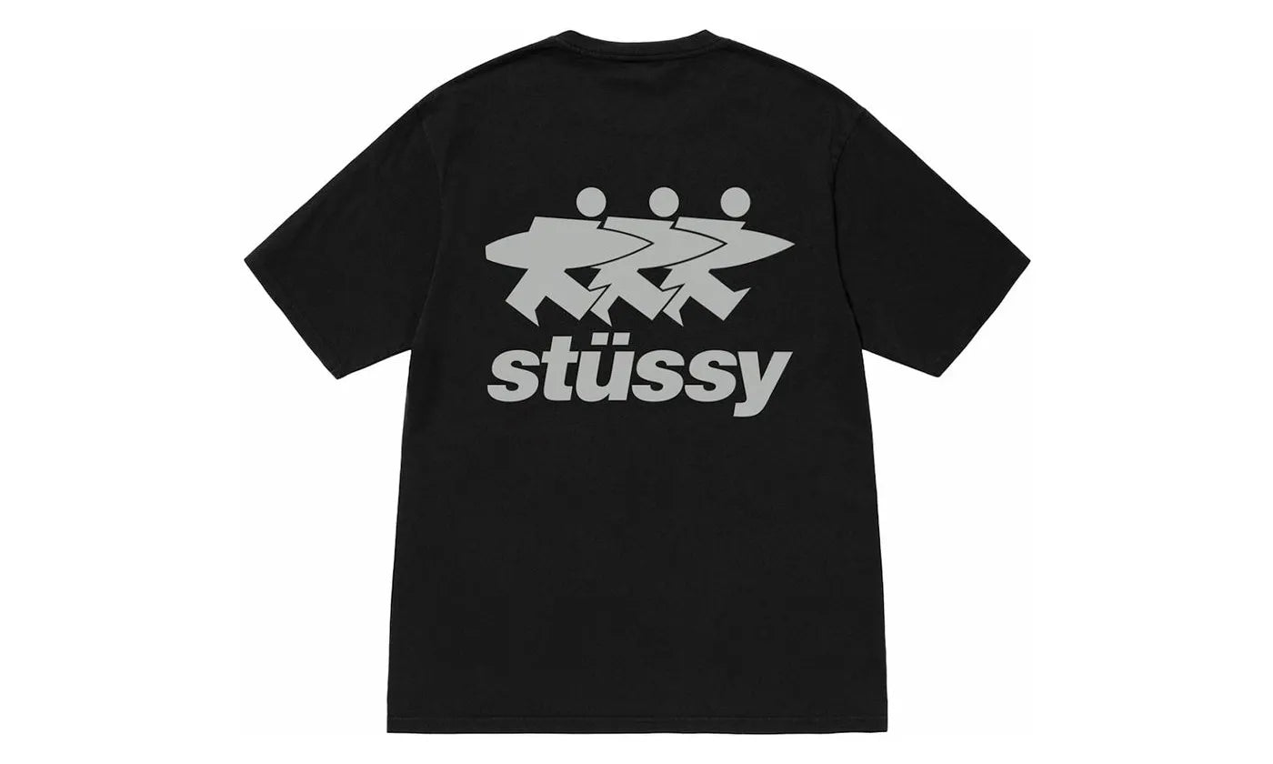 Stussy Surfwalk Pigment Dyed Tee Black – limitierter Sneaker bei Shade Studios
